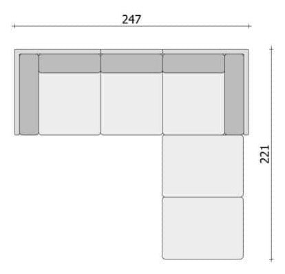 Clooods 3S2+ &ndash; Kotna sedežna