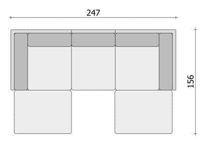 Clooods 3S2+ &ndash; Sedežna v U obliki