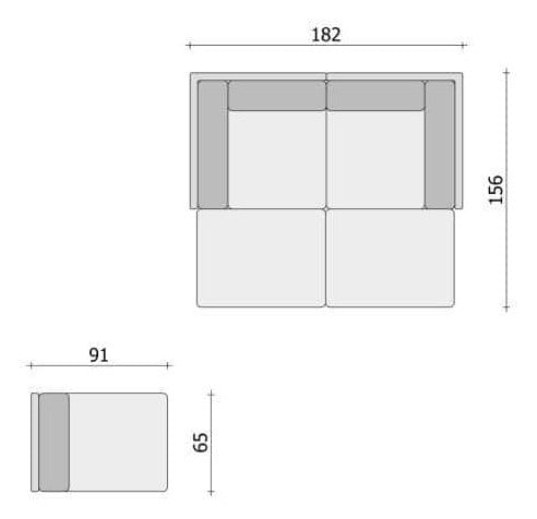 Clooods 3S2+ &ndash; 2x Počivalnik + Naslonjač
