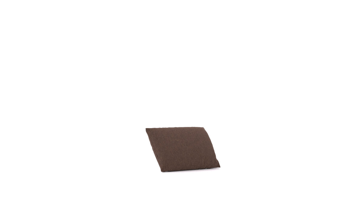 Cascais PA blazina, blazina FEYDOM v tkanini Velare ET-27 Chocolate, pogled od spredaj