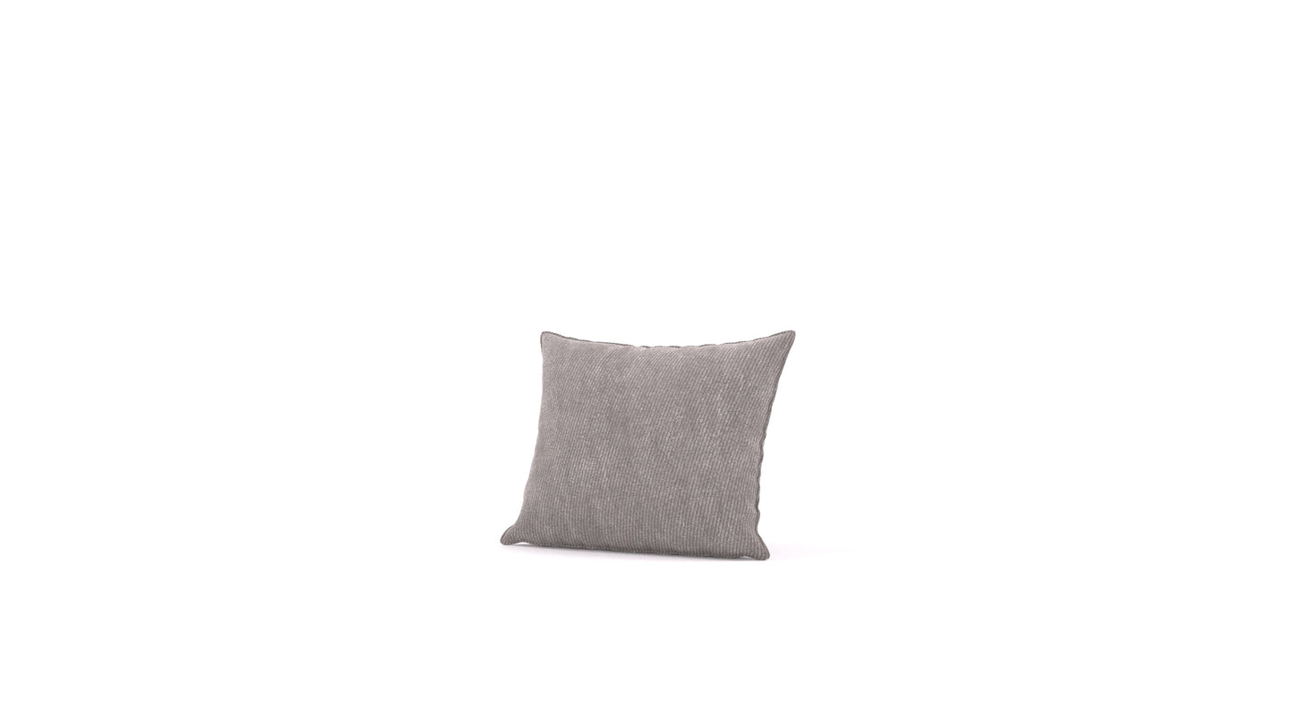 Diagon mala blazina, blazina FEYDOM v tkanini Mollia FF-14 Middle Grey, pogled od spredaj