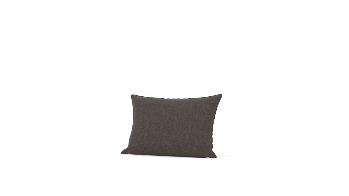 Diagon srednja blazina, blazina FEYDOM v tkanini Velare ET-12 Dark Grey, pogled od spredaj