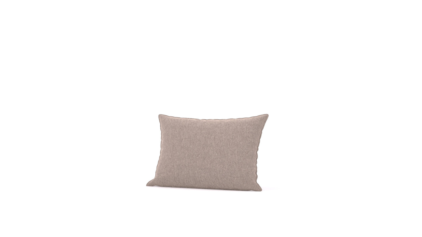 Diagon srednja blazina, blazina FEYDOM v tkanini Velare ET-15 Light Grey, pogled od spredaj