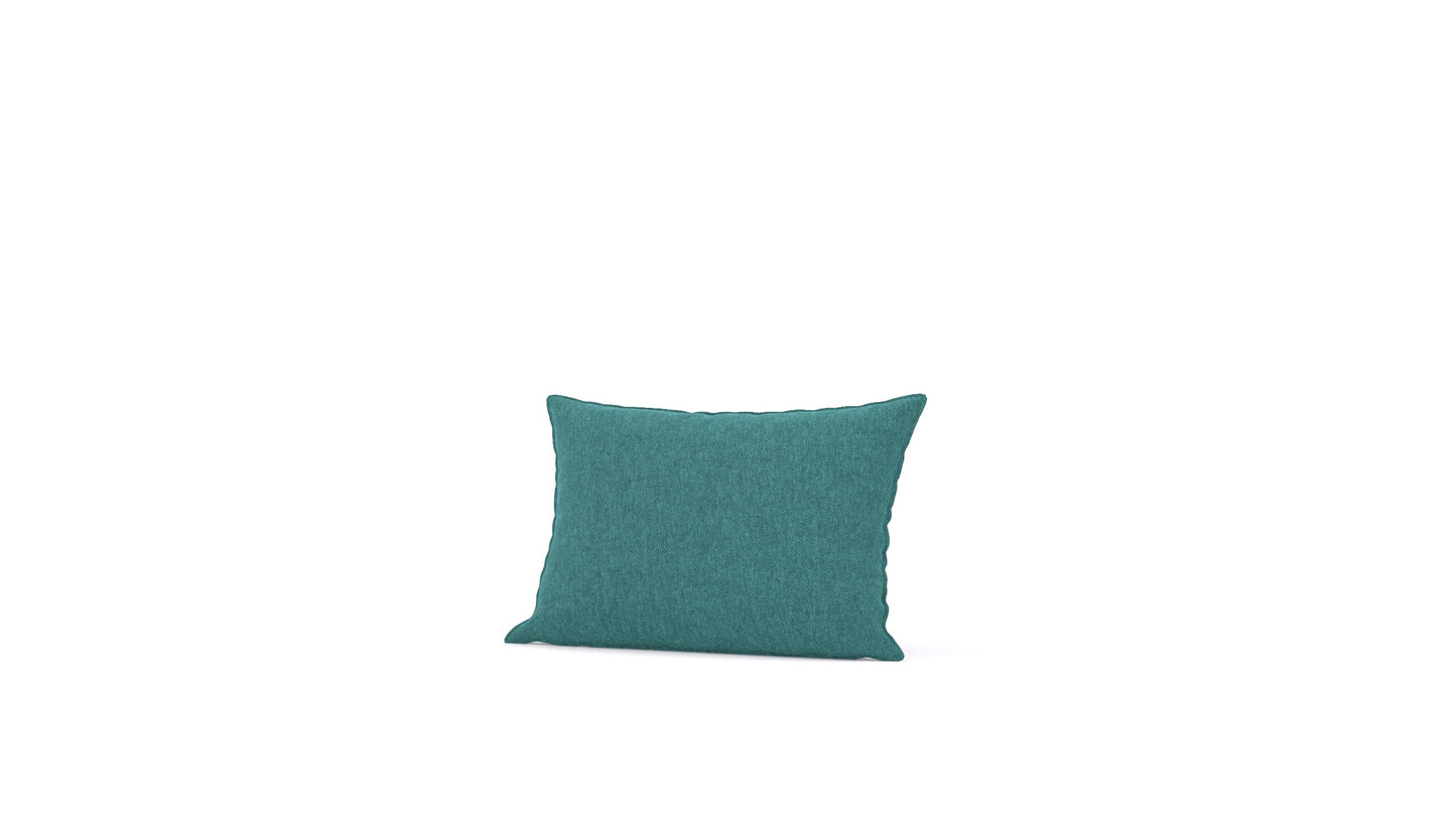 Diagon srednja blazina, blazina FEYDOM v tkanini Velare ET-16 Turquoise, pogled od spredaj