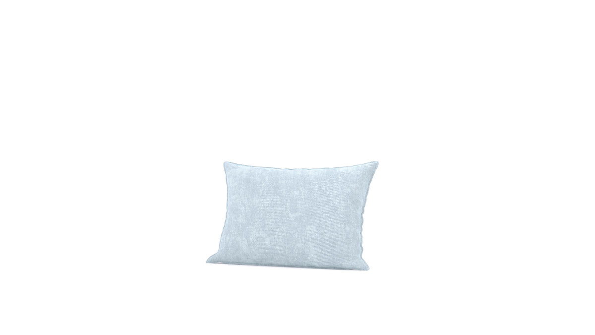 Diagon srednja blazina, blazina FEYDOM v tkanini Mollia FF-19 Pastel Blue, pogled od spredaj