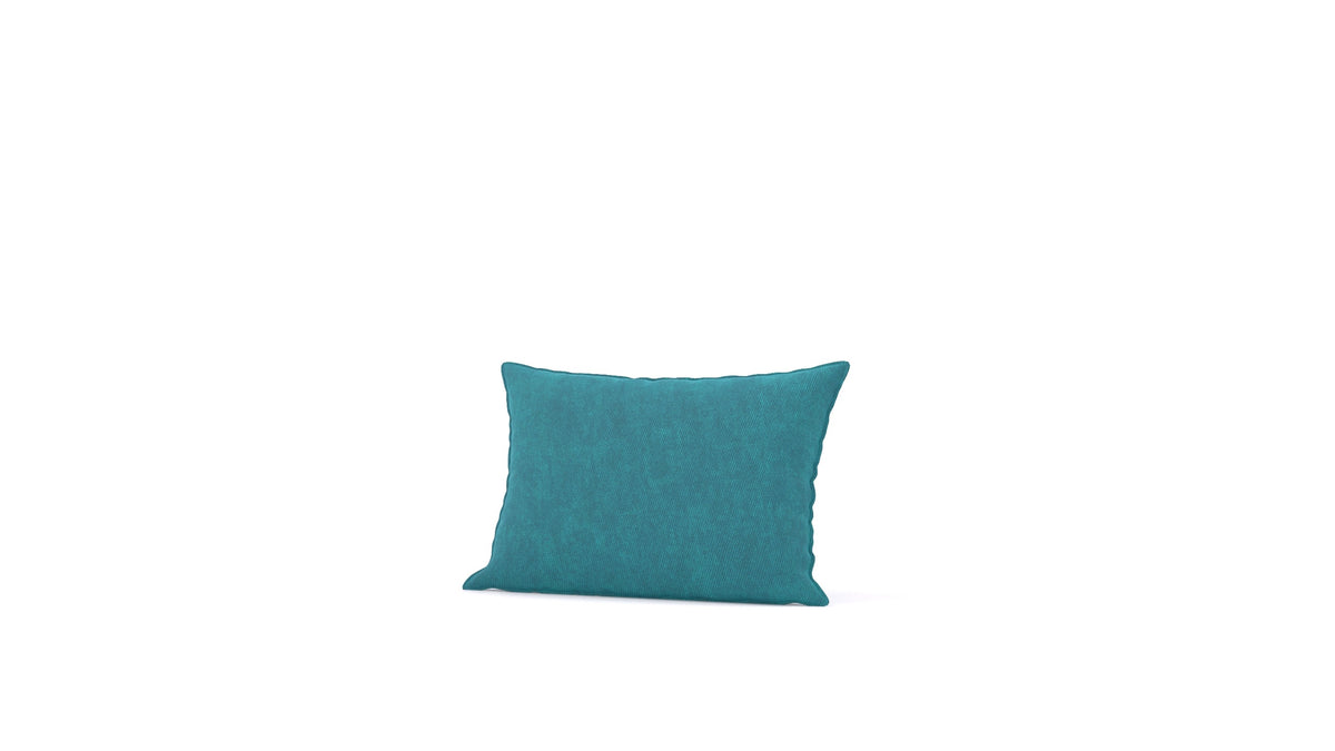 Diagon srednja blazina, blazina FEYDOM v tkanini Mollia FF-20 Turquoise, pogled od spredaj