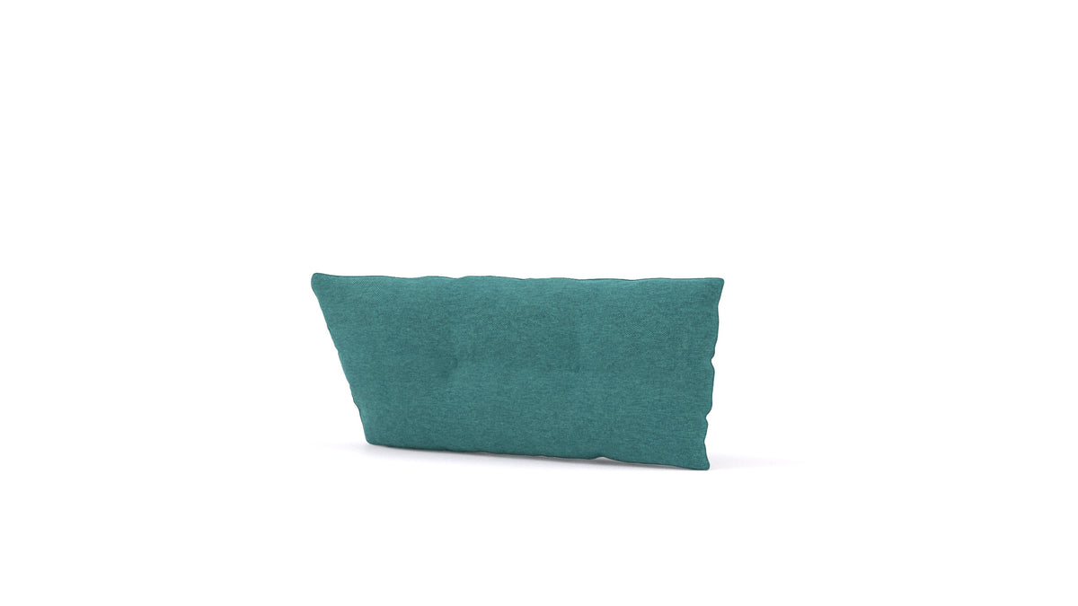 Diagon velika blazina, blazina FEYDOM v tkanini Velare ET-16 Turquoise, pogled od spredaj