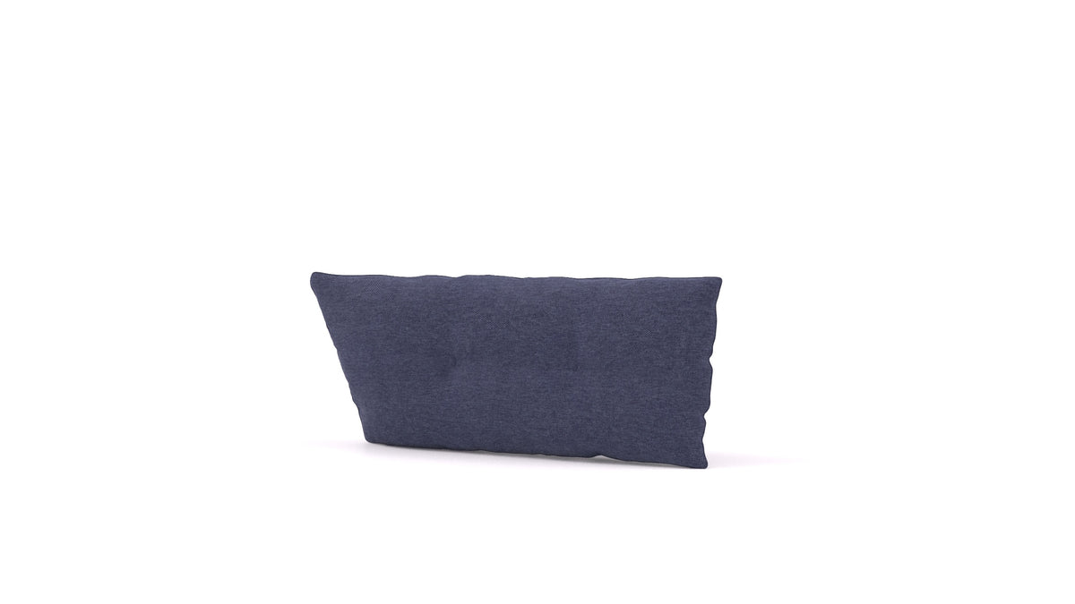 Diagon velika blazina, blazina FEYDOM v tkanini Velare ET-80 Noble Blue, pogled od spredaj