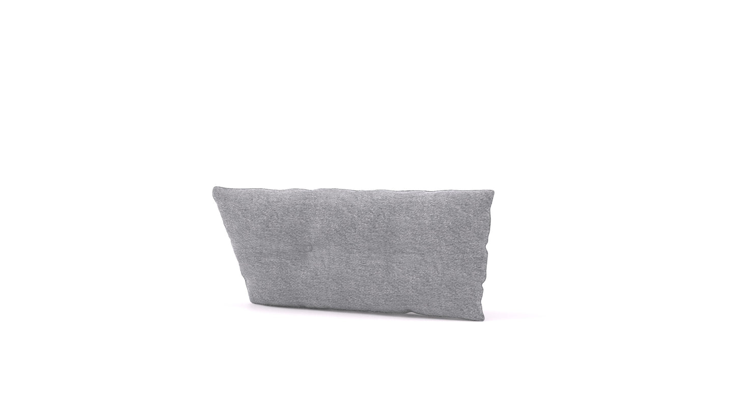 Diagon velika blazina, blazina FEYDOM v tkanini Phoenix FE-92 Dark Grey, pogled od spredaj