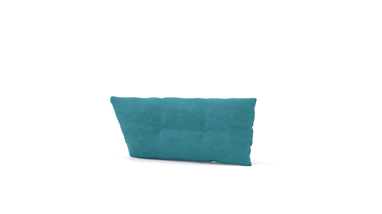 Diagon velika blazina, blazina FEYDOM v tkanini Mollia FF-20 Turquoise, pogled od spredaj
