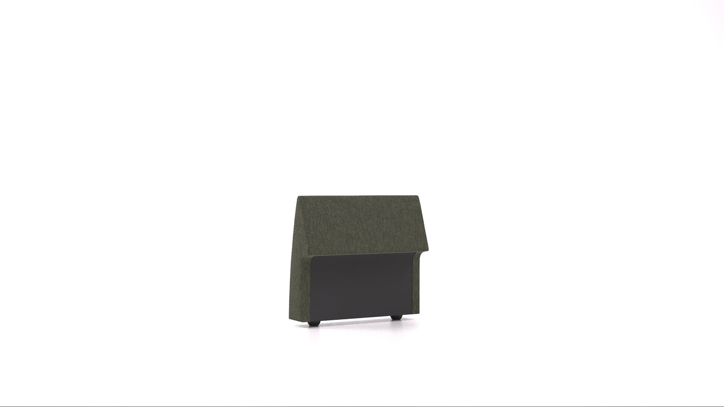 Matacao3 H75, element modularne sedežne FEYDOM v tkanini Velare ET-38 Pine, pogled od spredaj