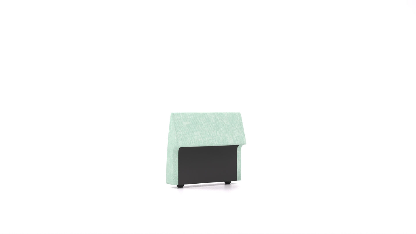 Matacao3 H75, element modularne sedežne FEYDOM v tkanini Mollia FF-18 Mint, pogled od spredaj