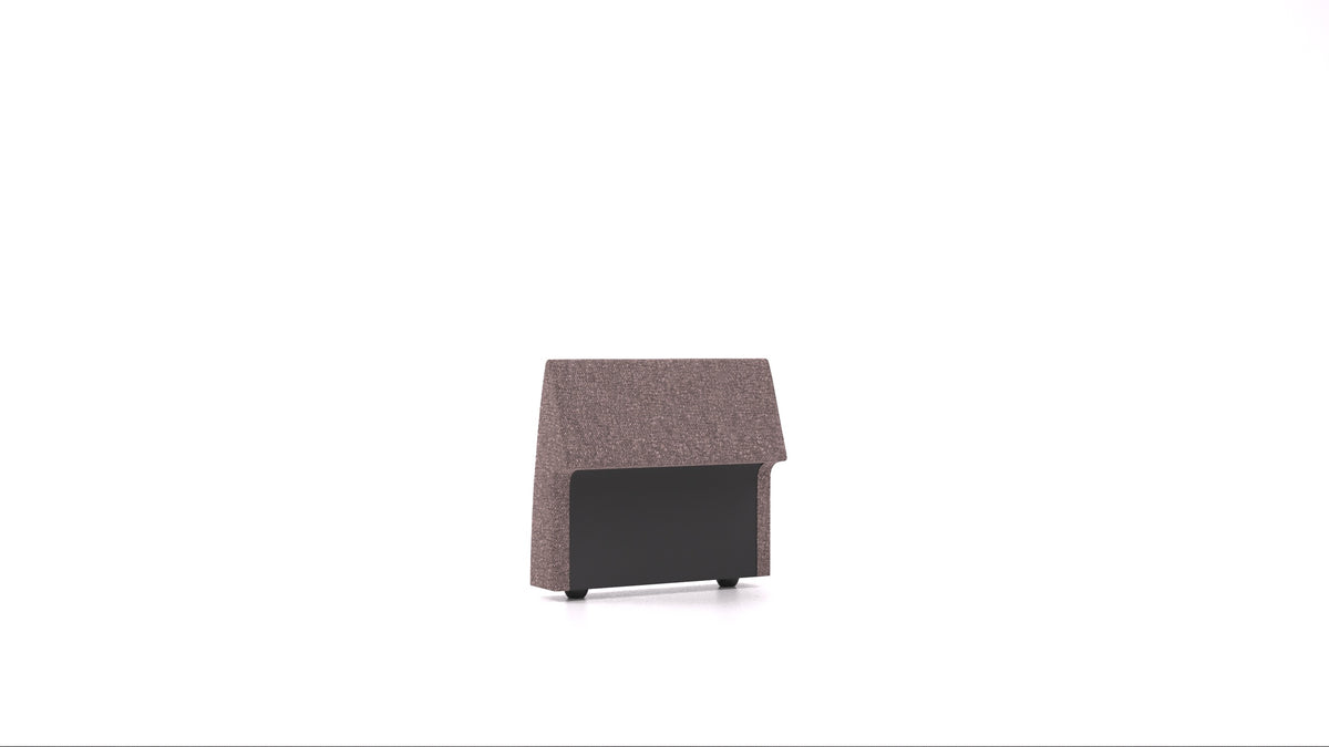 Matacao3 H75, element modularne sedežne FEYDOM v tkanini Icon IC-69 Marmo, pogled od spredaj