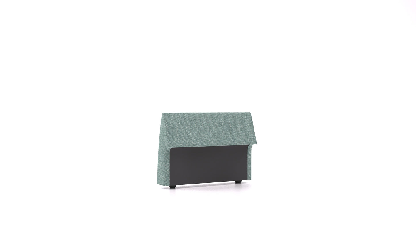 Matacao3 H95, element modularne sedežne FEYDOM v tkanini Alure DE-75 Pastel Blue, pogled od spredaj