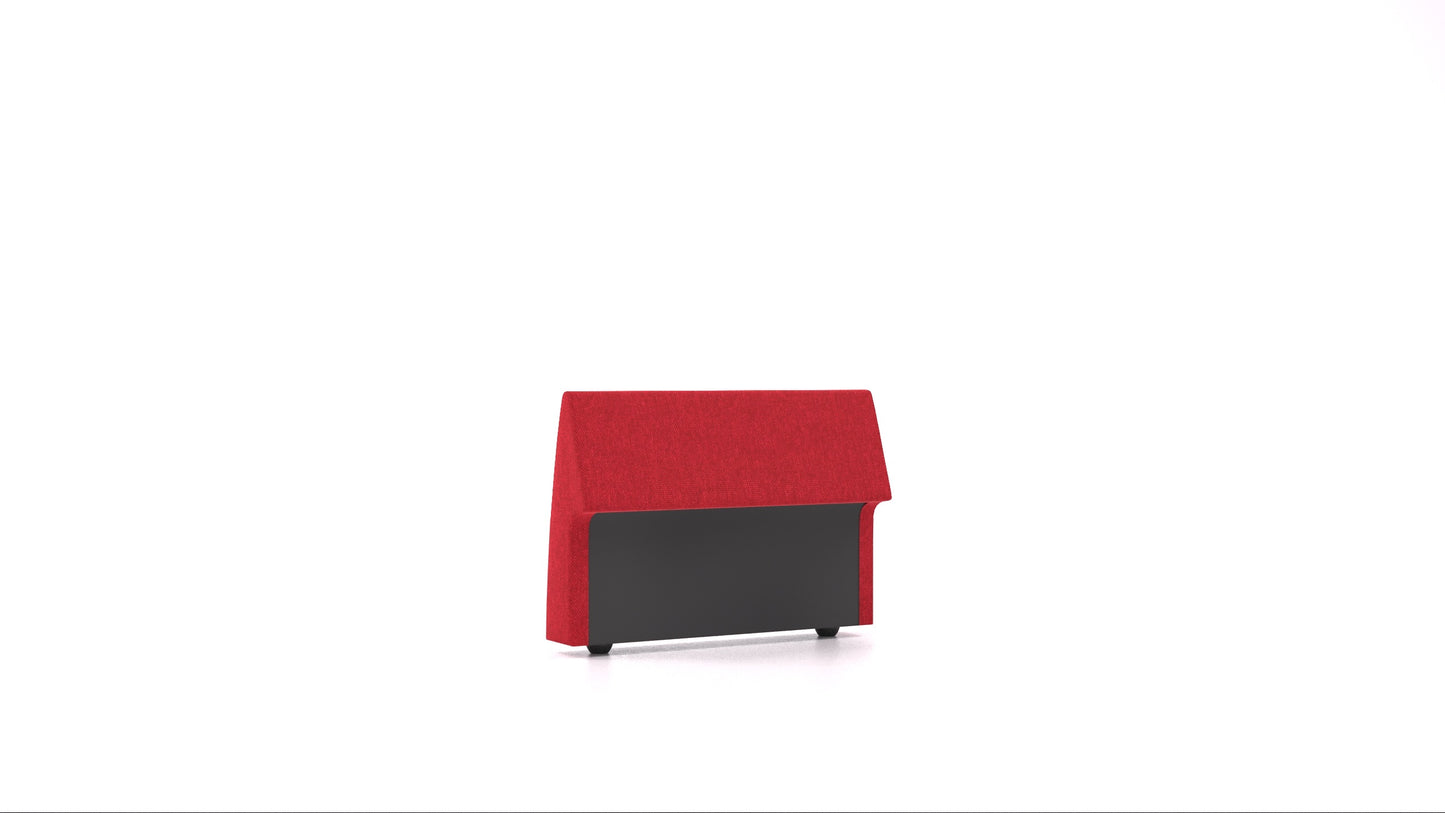Matacao3 H95, element modularne sedežne FEYDOM v tkanini Velare ET-11 Red, pogled od spredaj