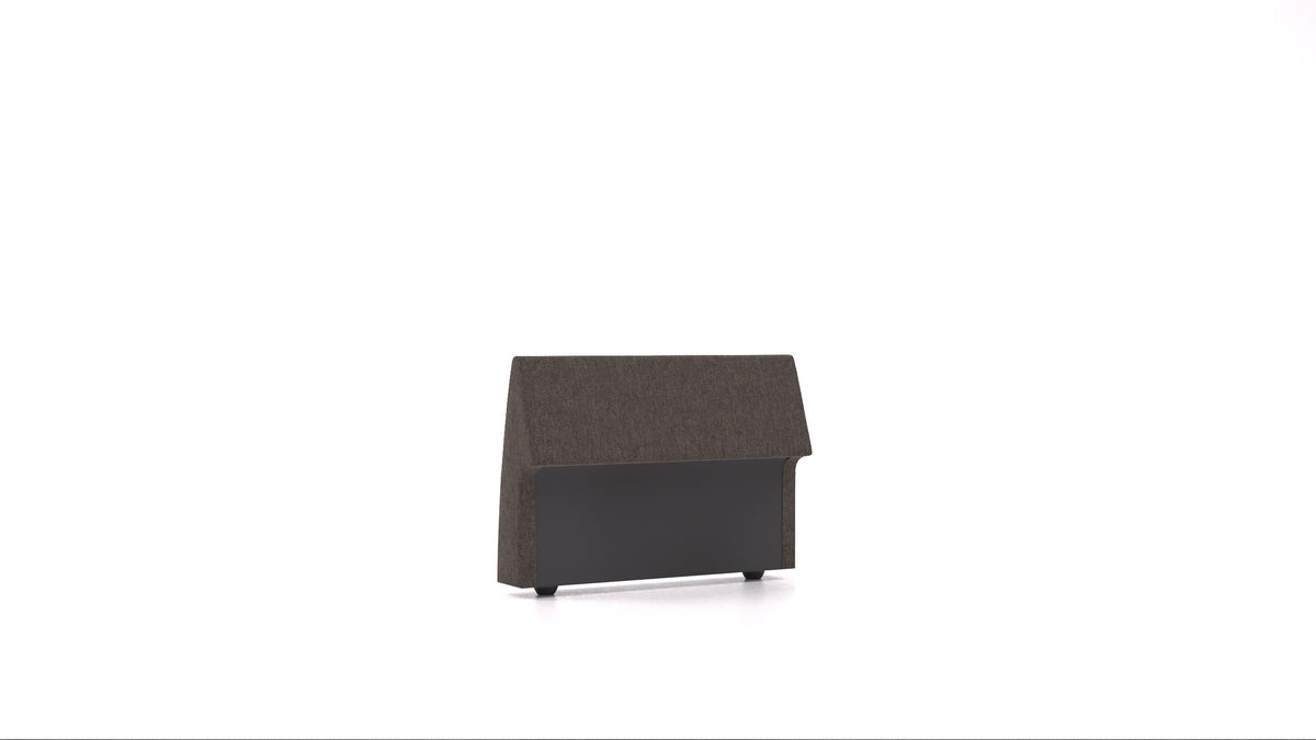 Matacao3 H95, element modularne sedežne FEYDOM v tkanini Velare ET-12 Dark Grey, pogled od spredaj