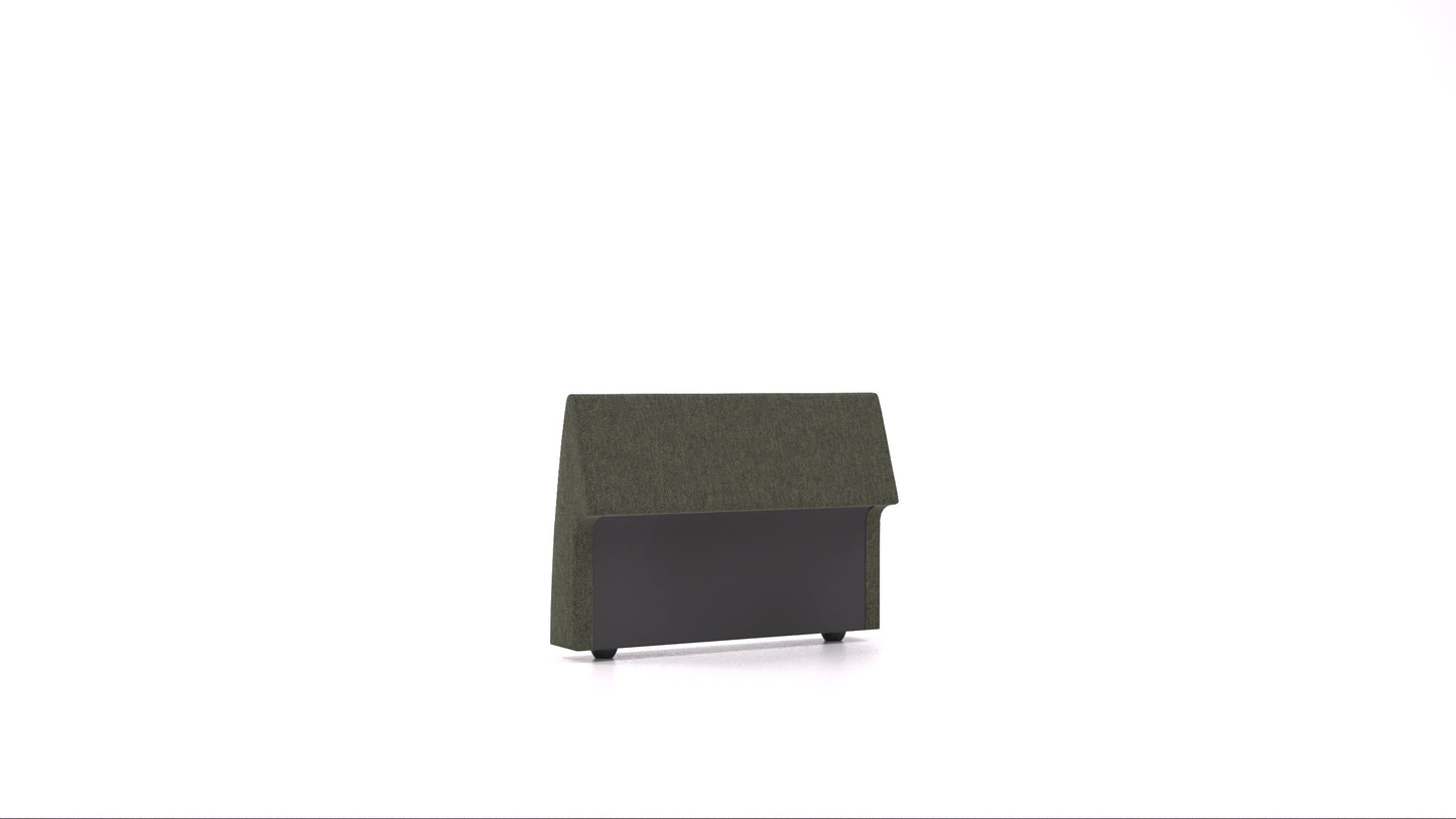Matacao3 H95, element modularne sedežne FEYDOM v tkanini Velare ET-38 Pine, pogled od spredaj