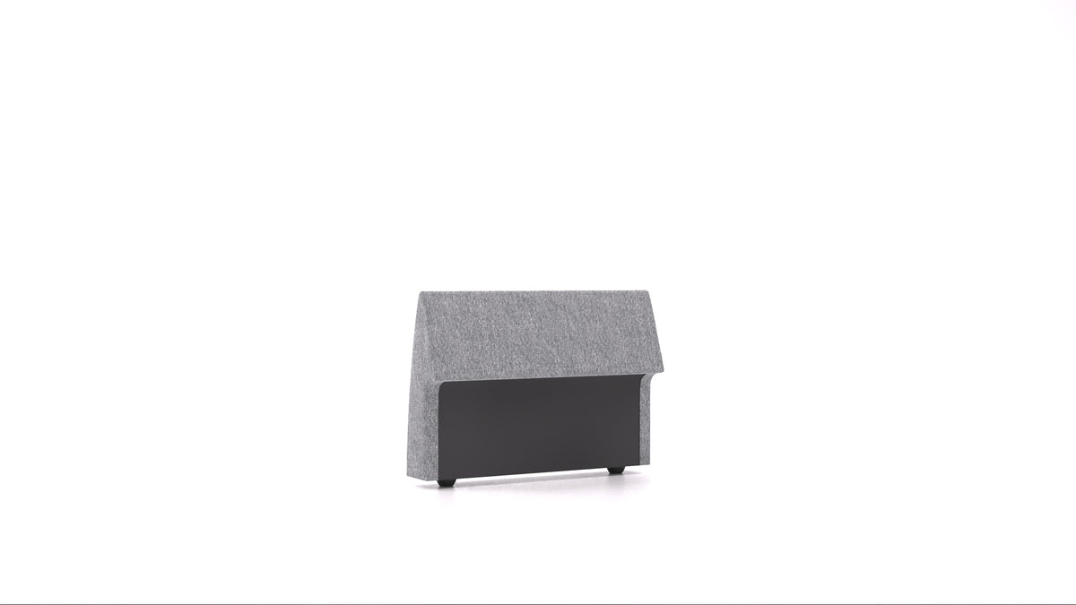 Matacao3 H95, element modularne sedežne FEYDOM v tkanini Phoenix FE-92 Dark Grey, pogled od spredaj