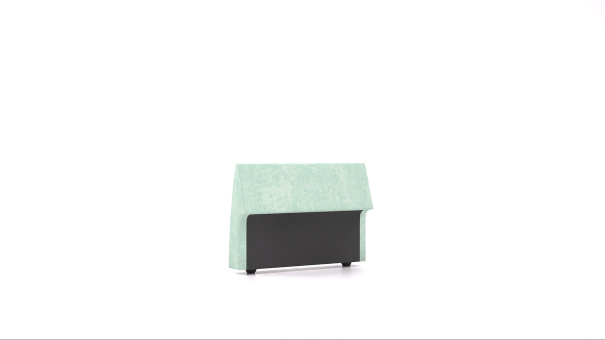 Matacao3 H95, element modularne sedežne FEYDOM v tkanini Mollia FF-18 Mint, pogled od spredaj