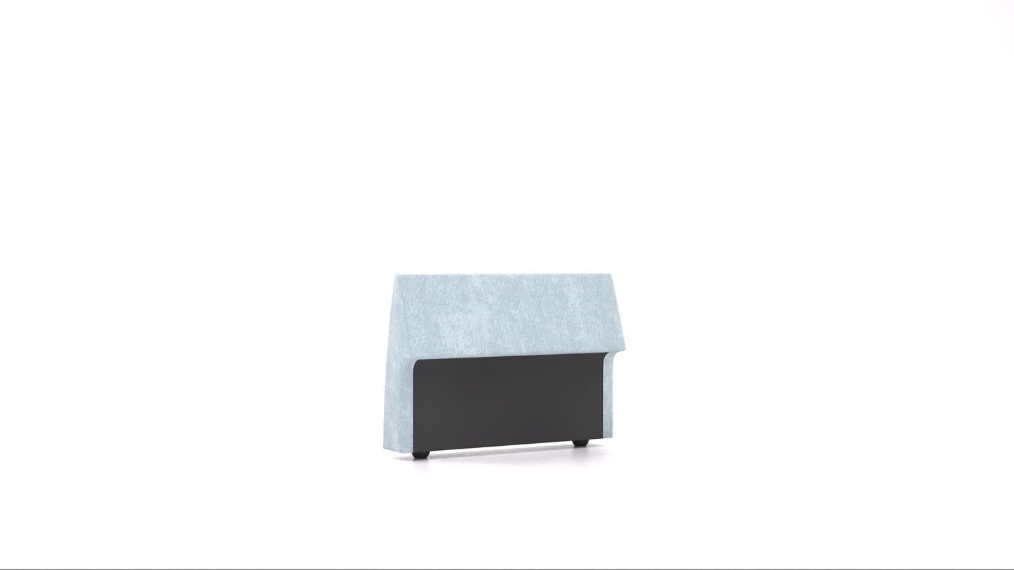 Matacao3 H95, element modularne sedežne FEYDOM v tkanini Mollia FF-19 Pastel Blue, pogled od spredaj
