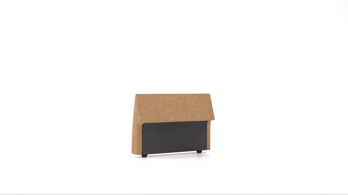 Matacao3 H95, element modularne sedežne FEYDOM v tkanini Icon IC-45 Antic Gold, pogled od spredaj