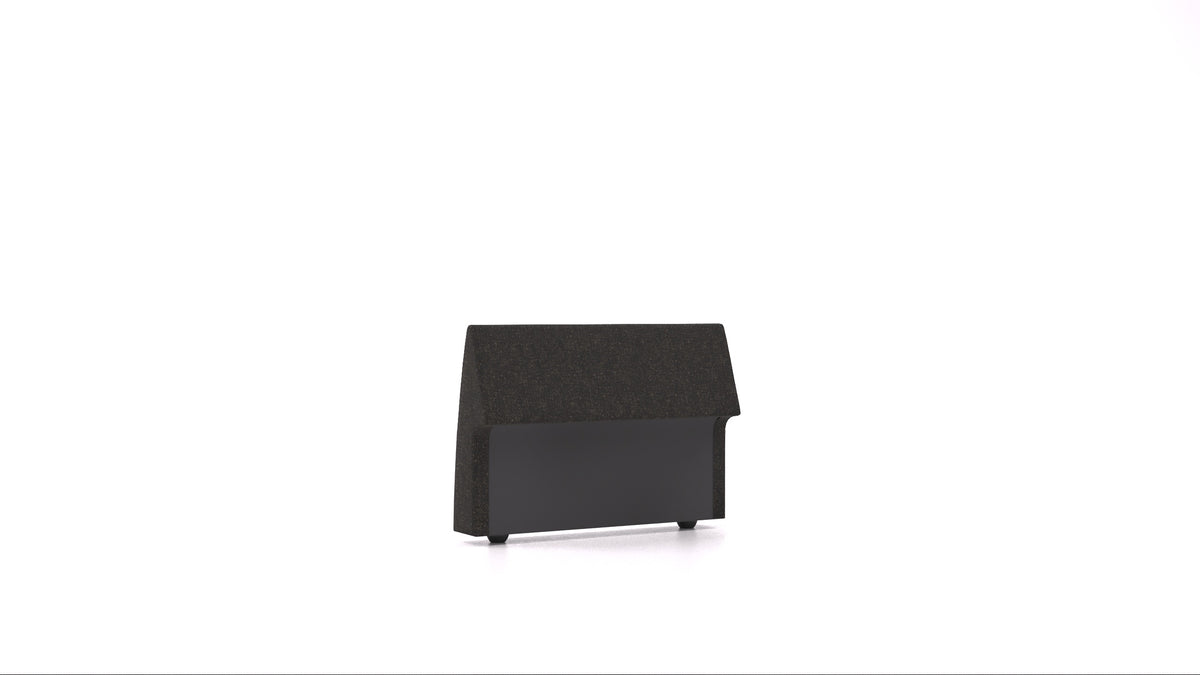 Matacao3 H95, element modularne sedežne FEYDOM v tkanini Icon IC-99 Umbra, pogled od spredaj
