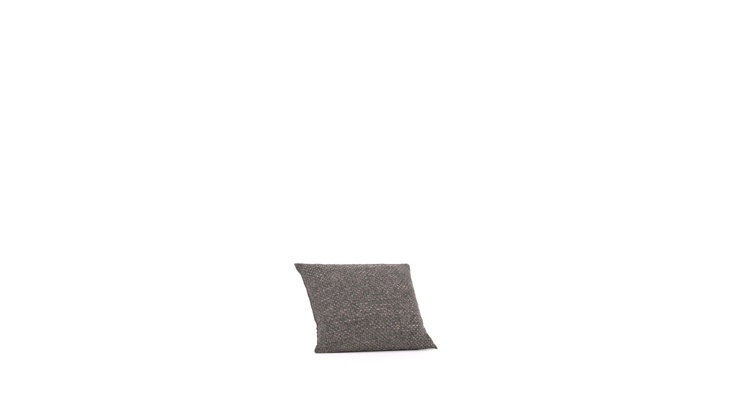 Matacao3 P40, element modularne sedežne FEYDOM v tkanini Alure DE-92 Middle Grey, pogled od spredaj