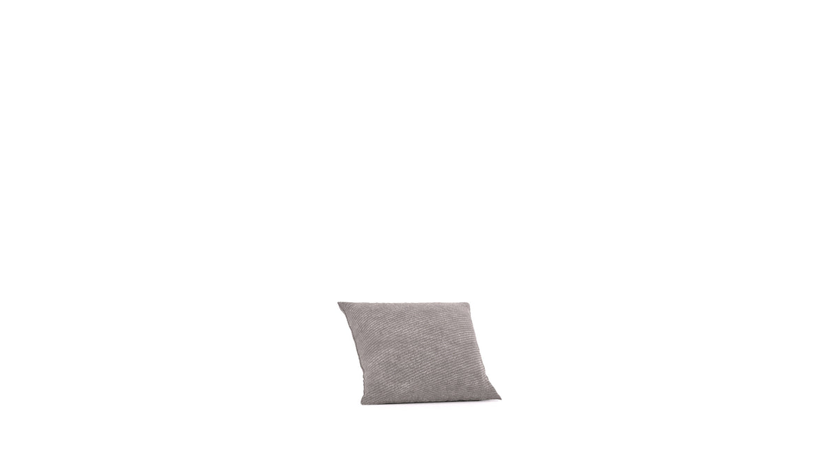 Matacao3 P40, element modularne sedežne FEYDOM v tkanini Mollia FF-14 Middle Grey, pogled od spredaj