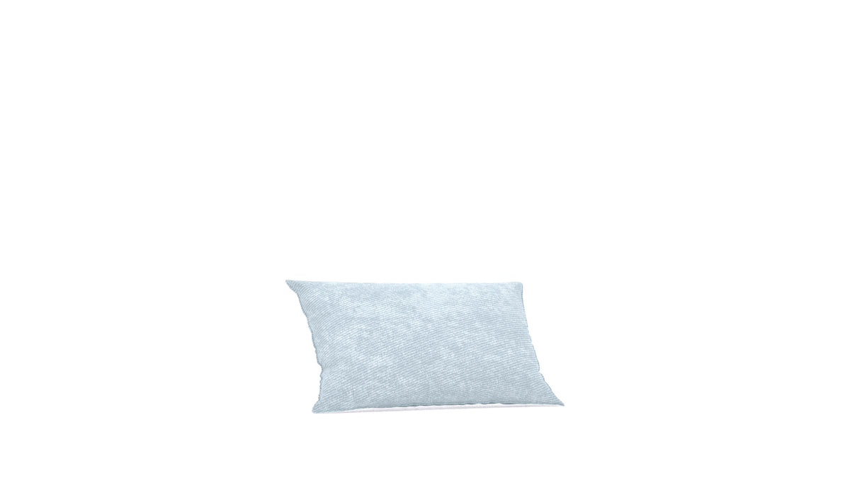 Matacao3 P50, element modularne sedežne FEYDOM v tkanini Mollia FF-19 Pastel Blue, pogled od spredaj