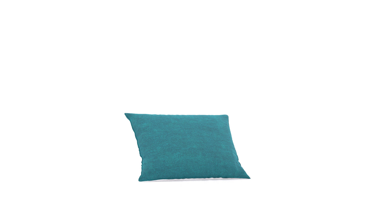 Matacao3 P65, element modularne sedežne FEYDOM v tkanini Mollia FF-20 Turquoise, pogled od spredaj
