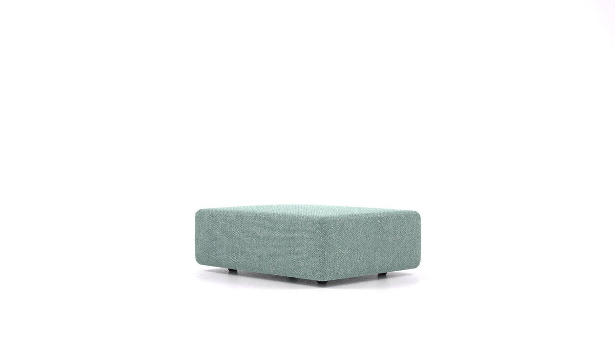 Matacao3 SD, element modularne sedežne FEYDOM v tkanini Alure DE-75 Pastel Blue, pogled od spredaj