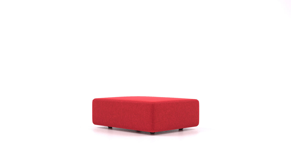 Matacao3 SD, element modularne sedežne FEYDOM v tkanini Velare ET-11 Red, pogled od spredaj