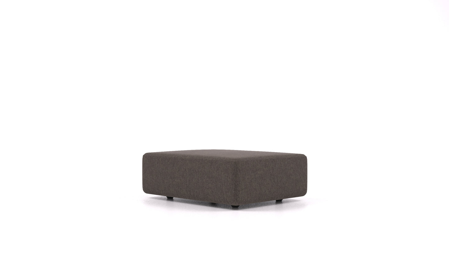 Matacao3 SD, element modularne sedežne FEYDOM v tkanini Velare ET-12 Dark Grey, pogled od spredaj