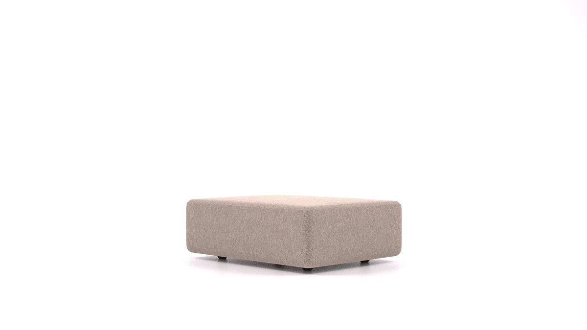 Matacao3 SD, element modularne sedežne FEYDOM v tkanini Velare ET-15 Light Grey, pogled od spredaj