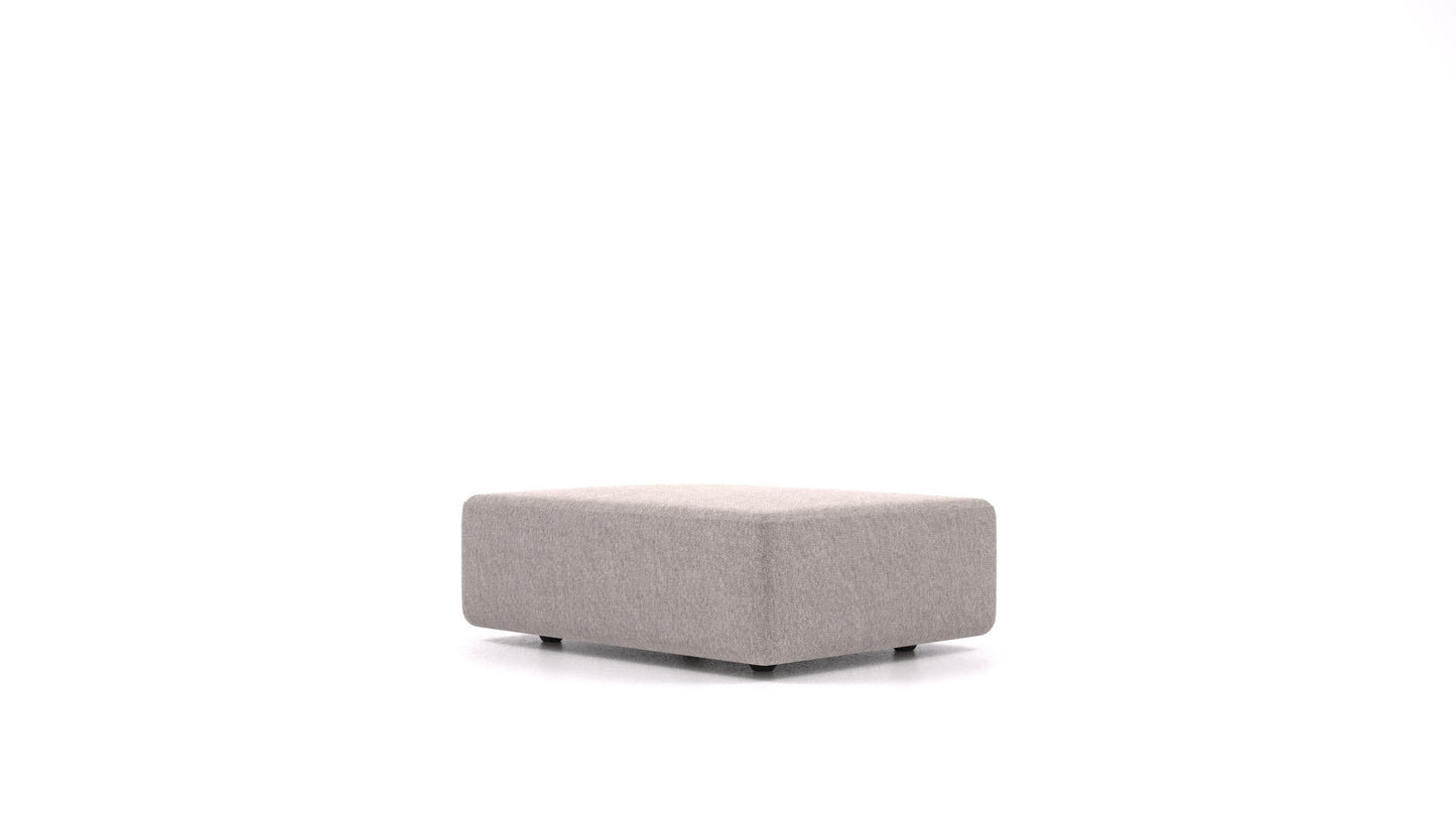Matacao3 SD, element modularne sedežne FEYDOM v tkanini Phoenix FE-84 Middle Grey, pogled od spredaj