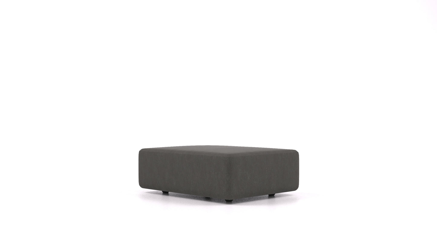 Matacao3 SD, element modularne sedežne FEYDOM v tkanini Mollia FF-12 Dark Grey, pogled od spredaj