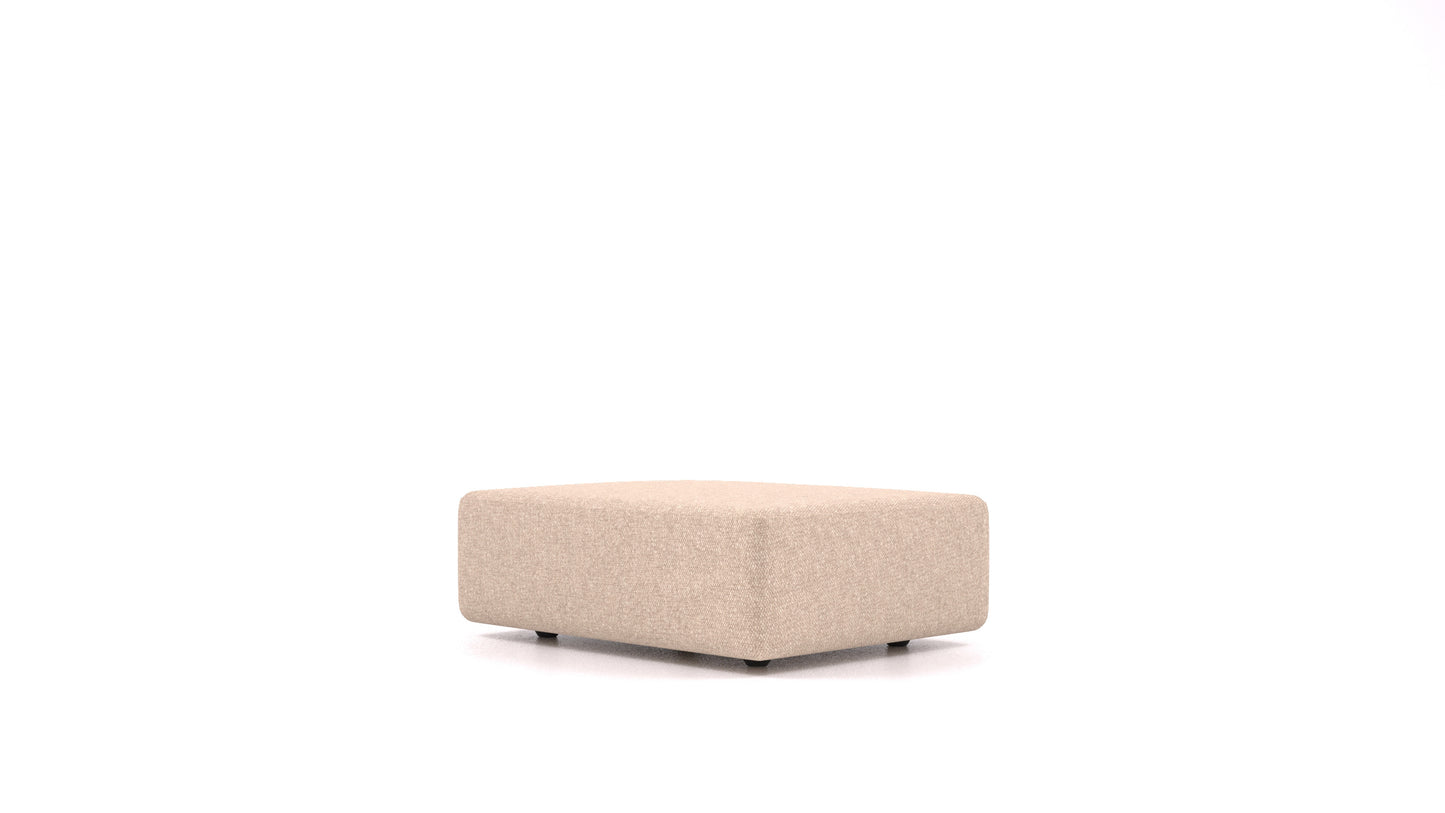 Matacao3 SD, element modularne sedežne FEYDOM v tkanini Icon IC-06 Cappuccino, pogled od spredaj