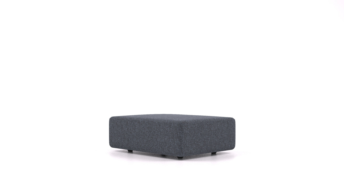 Matacao3 SD, element modularne sedežne FEYDOM v tkanini Icon IC-79 Deep Blue, pogled od spredaj