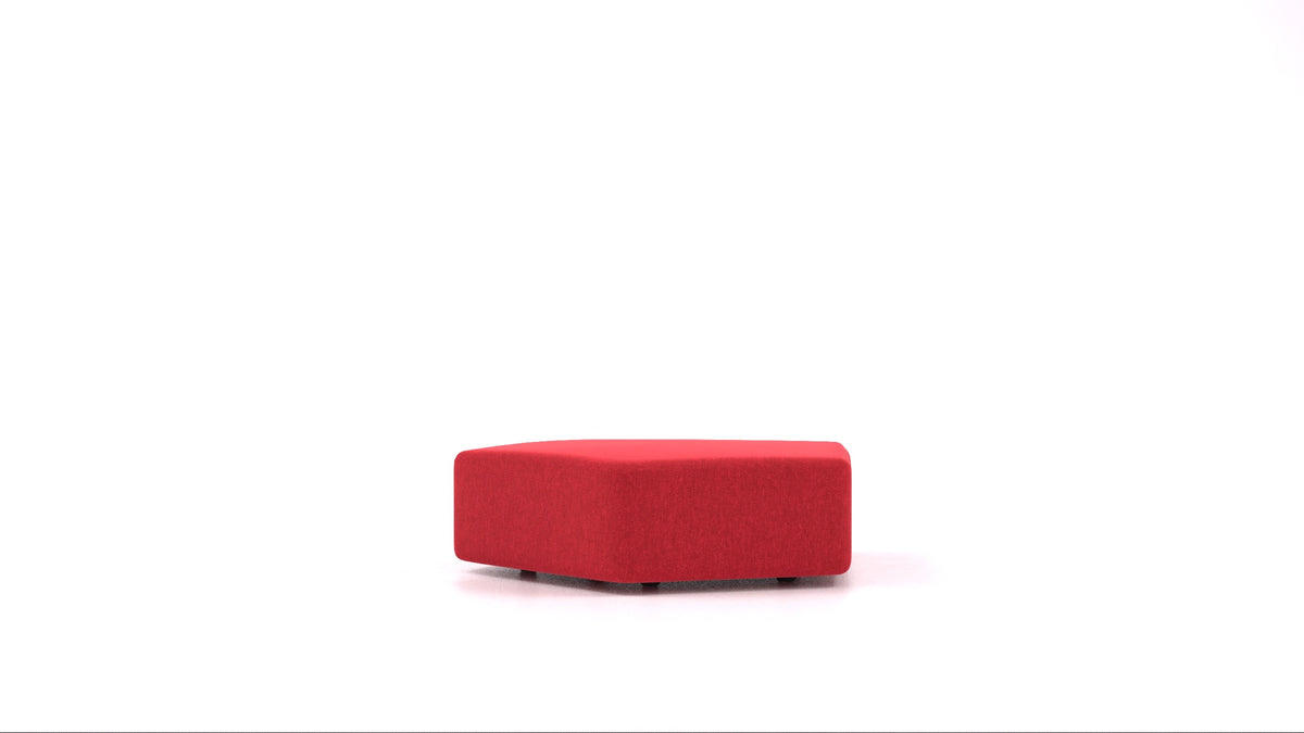 Matacao3 SG, element modularne sedežne FEYDOM v tkanini Velare ET-11 Red, pogled od spredaj