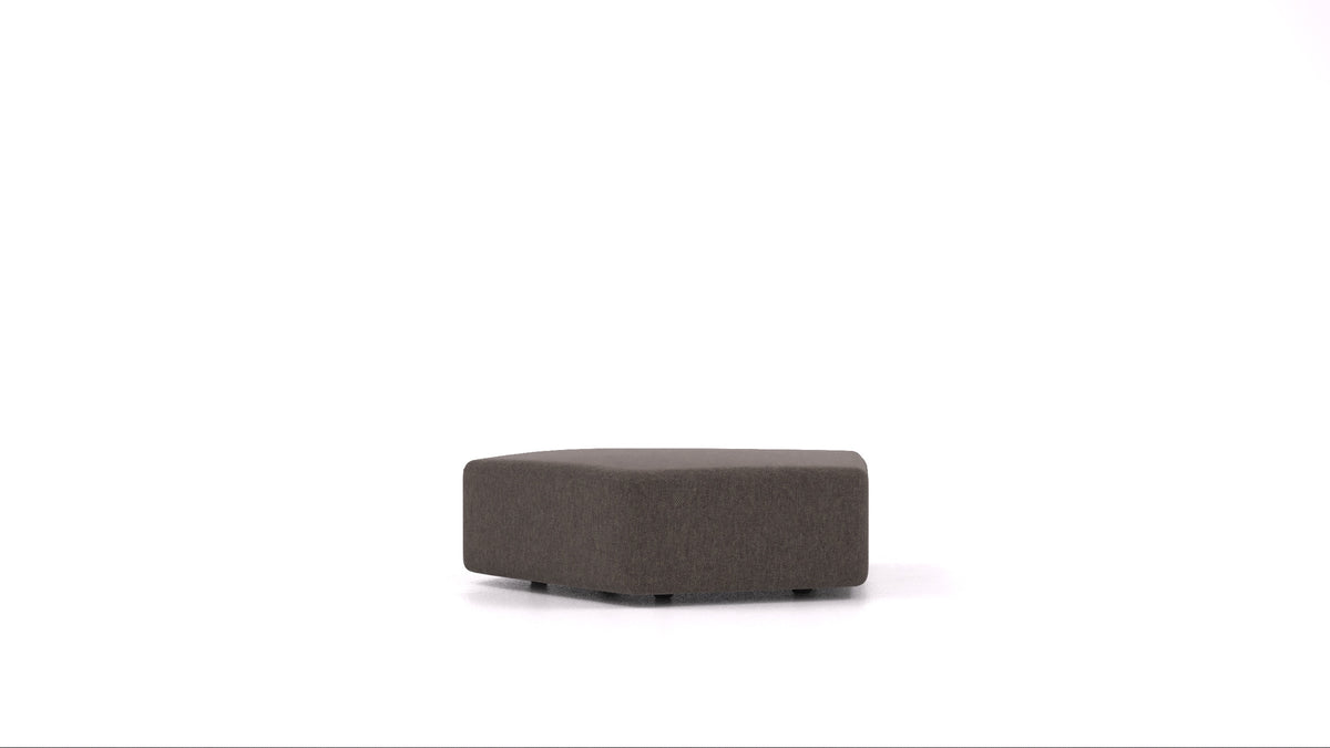 Matacao3 SG, element modularne sedežne FEYDOM v tkanini Velare ET-12 Dark Grey, pogled od spredaj
