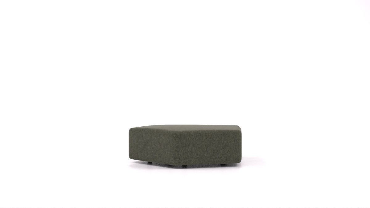 Matacao3 SG, element modularne sedežne FEYDOM v tkanini Velare ET-38 Pine, pogled od spredaj