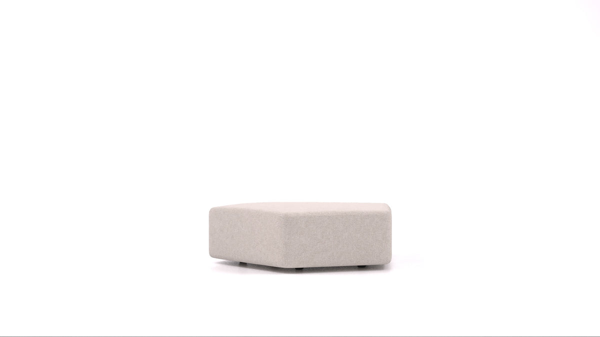 Matacao3 SG, element modularne sedežne FEYDOM v tkanini Icon IC-02 Natur, pogled od spredaj