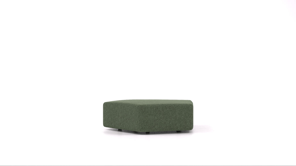 Matacao3 SG, element modularne sedežne FEYDOM v tkanini Icon IC-39 Forest, pogled od spredaj