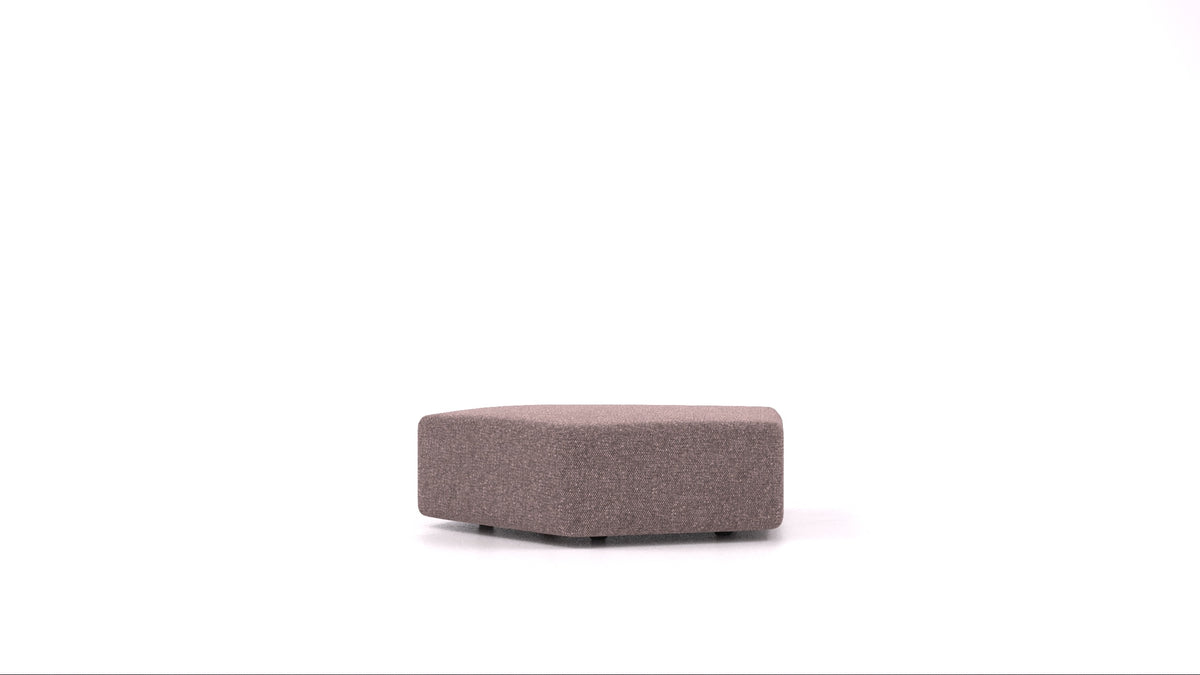 Matacao3 SG, element modularne sedežne FEYDOM v tkanini Icon IC-69 Marmo, pogled od spredaj