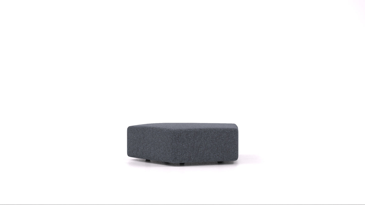 Matacao3 SG, element modularne sedežne FEYDOM v tkanini Icon IC-79 Deep Blue, pogled od spredaj