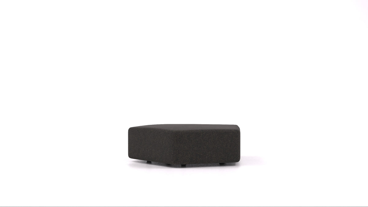 Matacao3 SG, element modularne sedežne FEYDOM v tkanini Icon IC-99 Umbra, pogled od spredaj