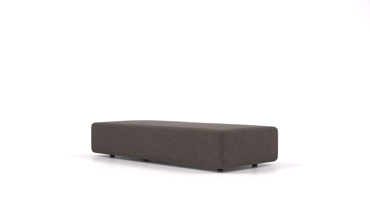 Matacao3 SL, element modularne sedežne FEYDOM v tkanini Velare ET-12 Dark Grey, pogled od spredaj