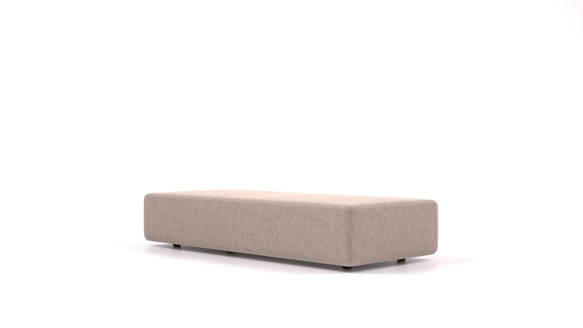 Matacao3 SL, element modularne sedežne FEYDOM v tkanini Velare ET-15 Light Grey, pogled od spredaj