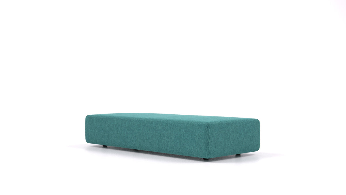 Matacao3 SL, element modularne sedežne FEYDOM v tkanini Velare ET-16 Turquoise, pogled od spredaj