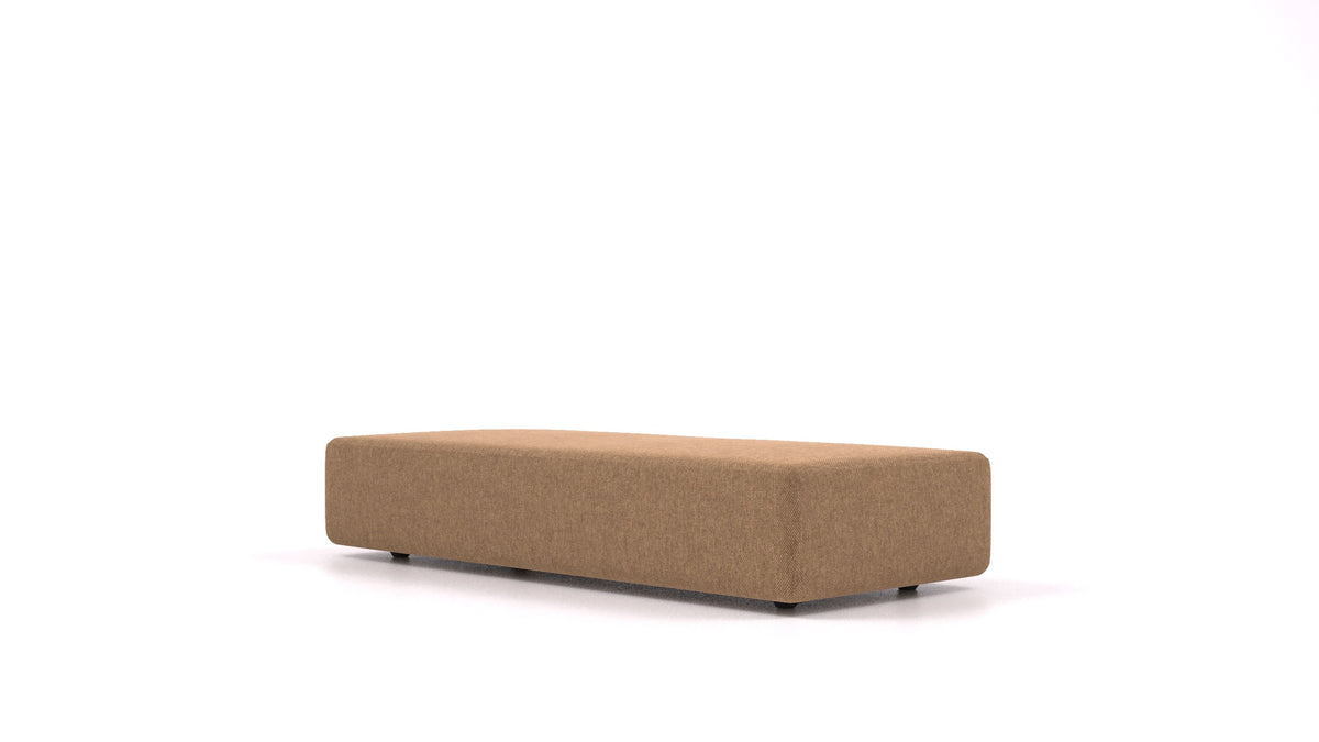 Matacao3 SL, element modularne sedežne FEYDOM v tkanini Velare ET-24 Cappuccino, pogled od spredaj